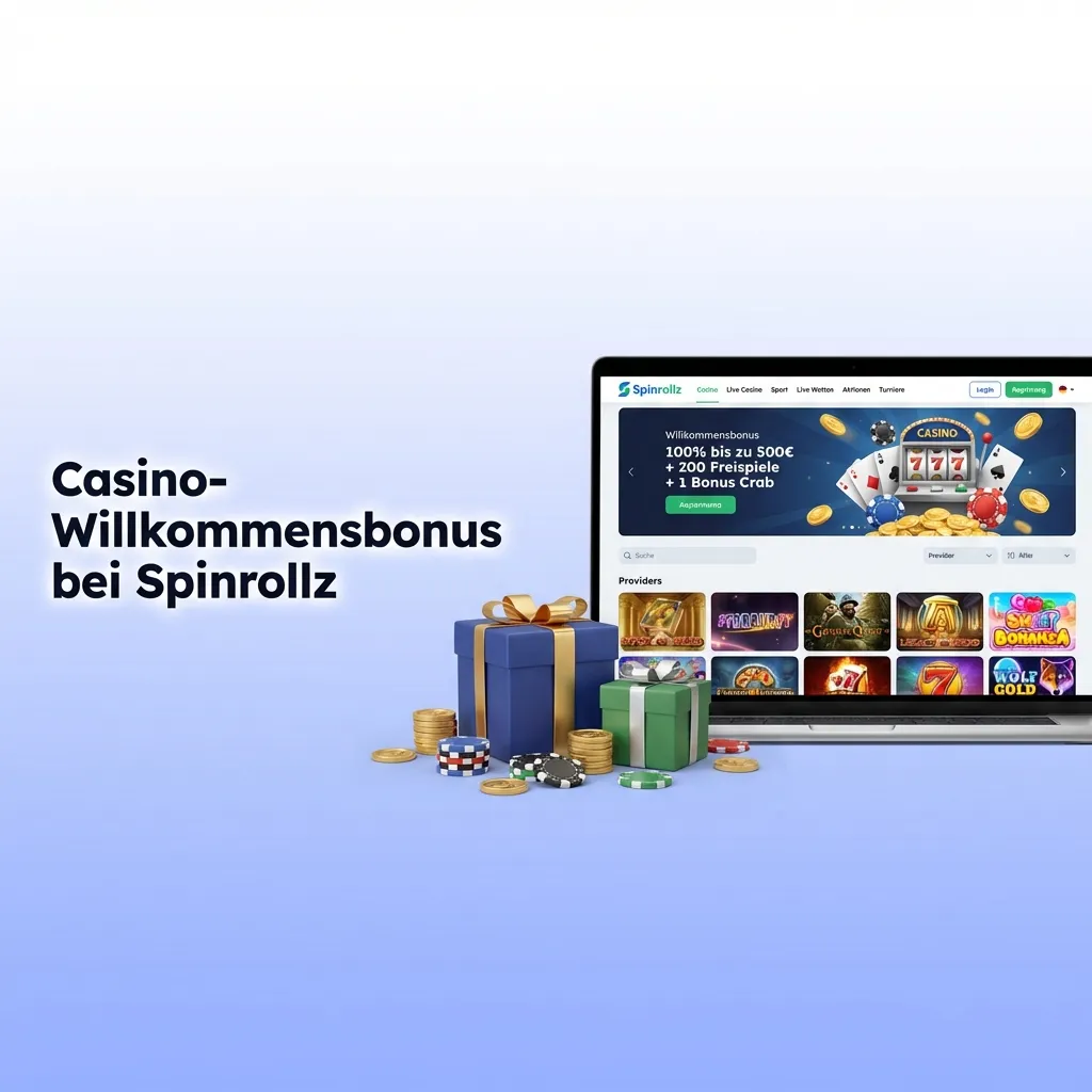 Spinrollz Casino welcome bonus: 100% up to €500 plus 200 free spins for new players from Germany on first deposit