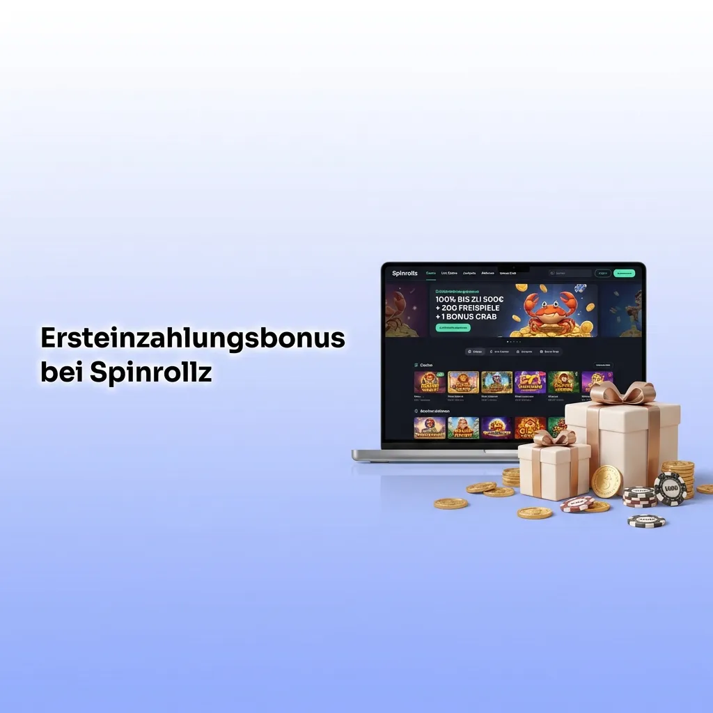 Spinrollz welcome bonus: 100% up to €500 plus 200 free spins for new players on first deposit