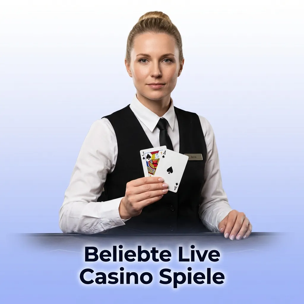 Live dealer casino games including Lightning Roulette, Crazy Time, and Blackjack with German-speaking hosts