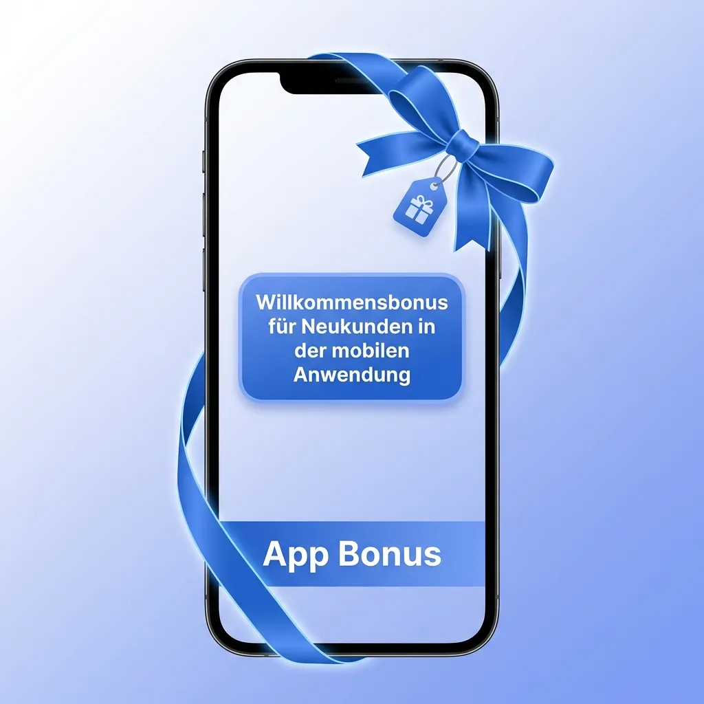 Mobile app welcome bonus screen showing sports and casino bonus options for new customers up to 500 euros