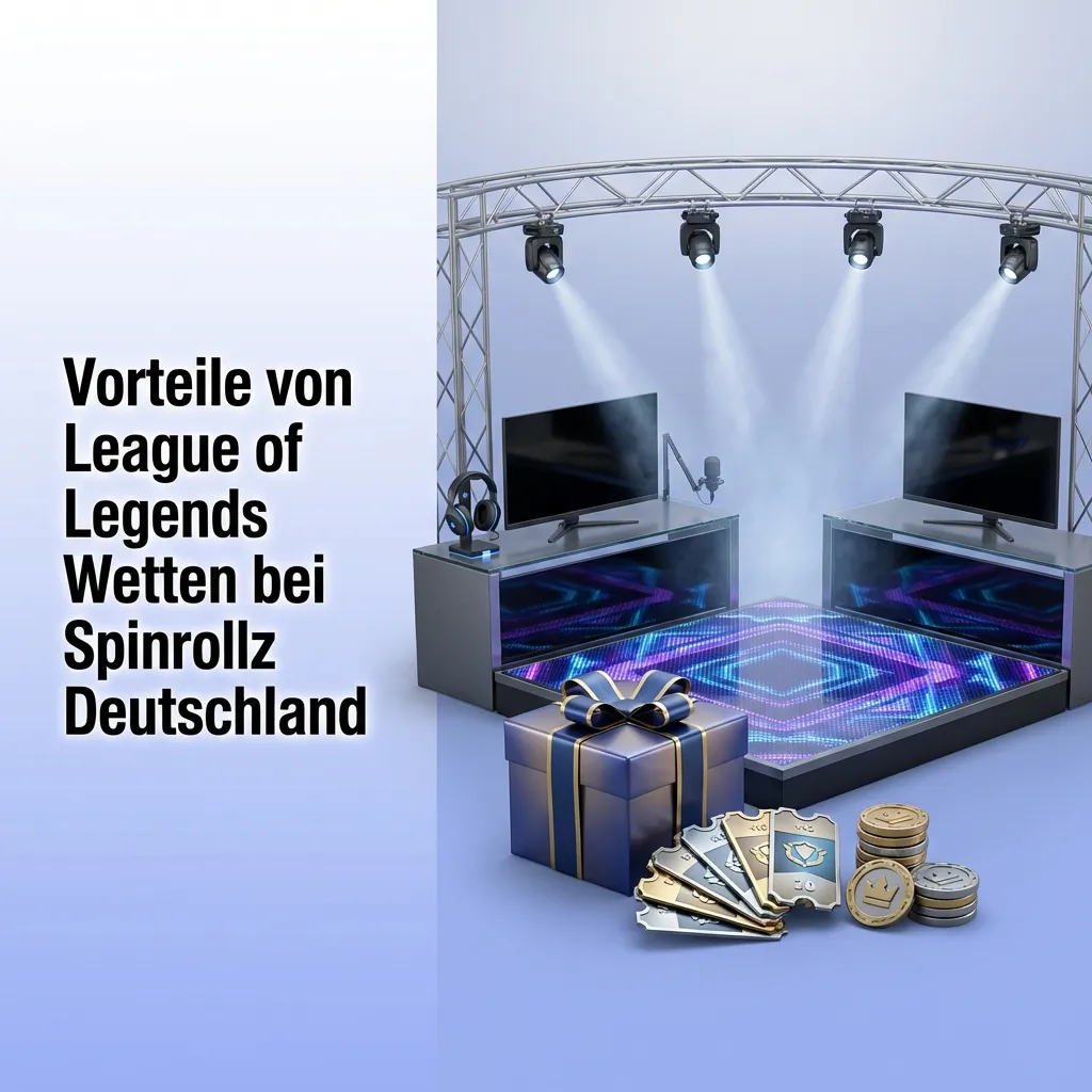 League of Legends betting advantages at Spinrollz Germany including bonuses, payment methods, and tournament coverage