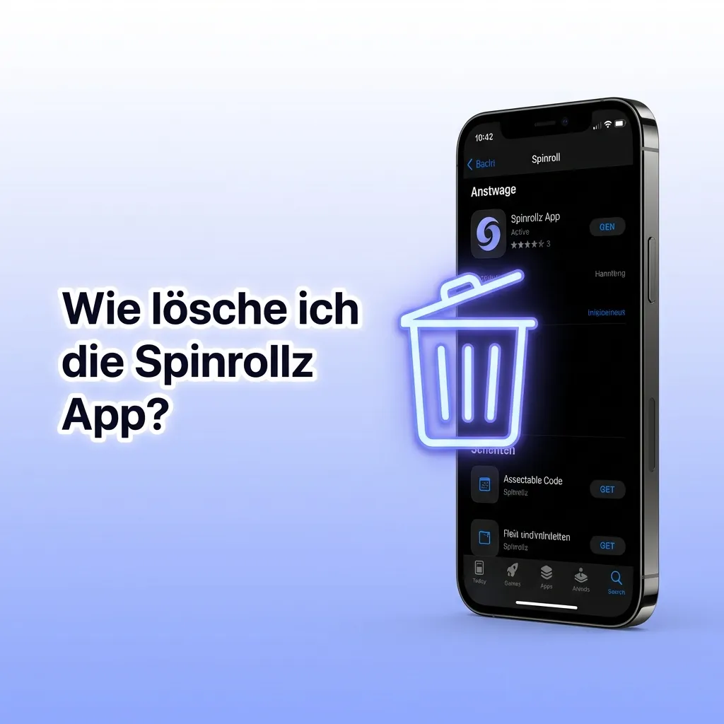 Android user pressing and holding Spinrollz app icon to select uninstall option from menu