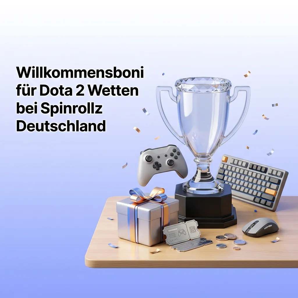 Spinrollz welcome bonus for Dota 2 betting: 100% up to 500€ plus 200 free spins for new players in Germany