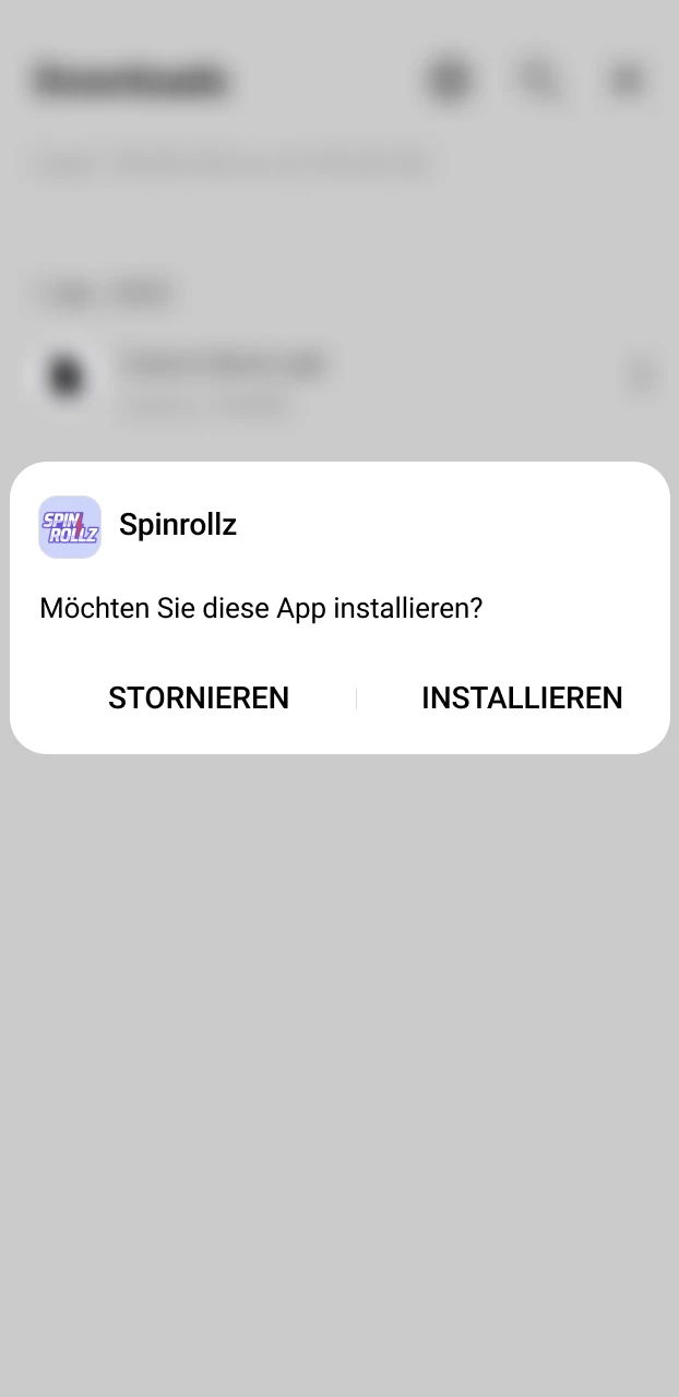 Lade die APK-Datei für deine Android Spinrollz App.