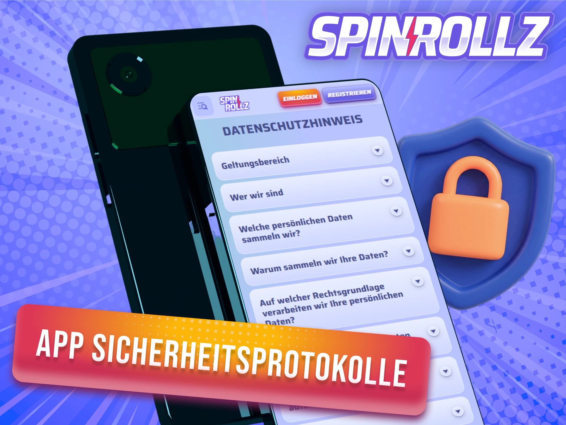 Erfahre mehr über die Android Spinrollz App Sicherheitsprotokolle.