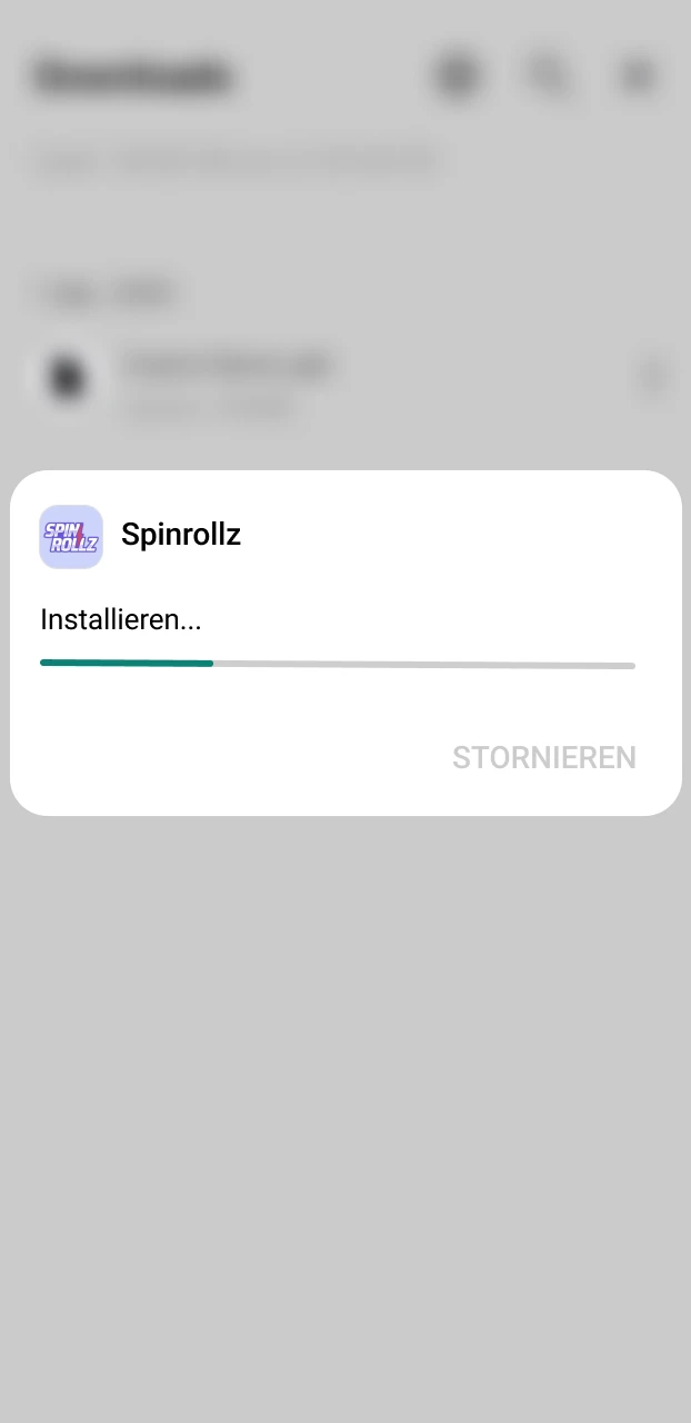Installiere die Spinrollz-App, um dich einfach einzuloggen.