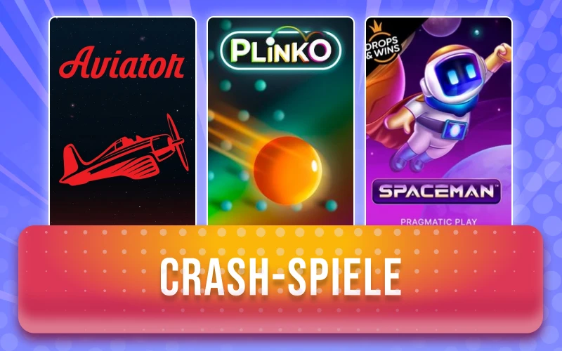 Setze auf spannende Crash-Spiele bei Spinrollz und vervielfache deinen Einsatz.
