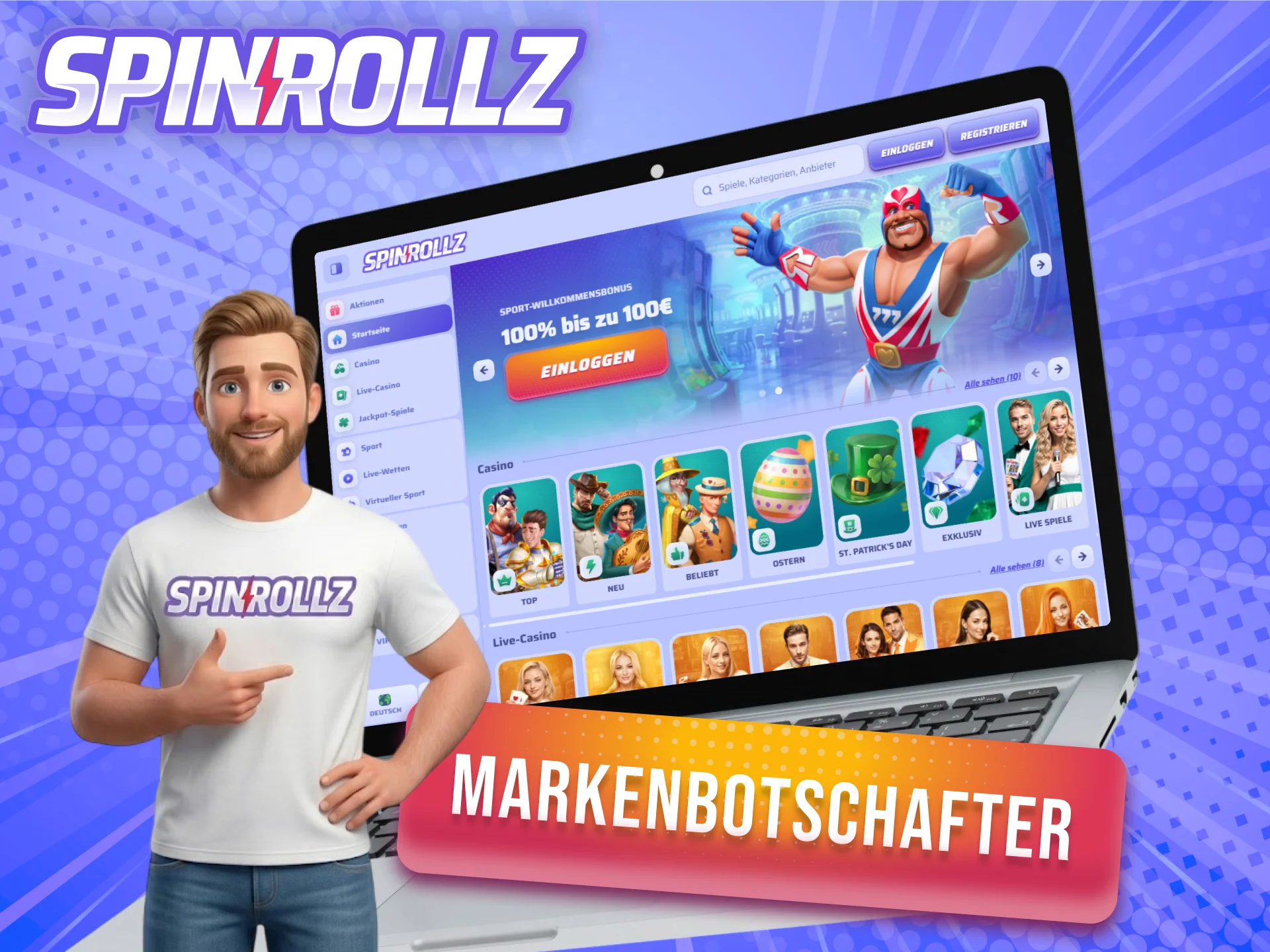 Erfahre mehr über die Markenbotschafter und Partner von Spinrollz.