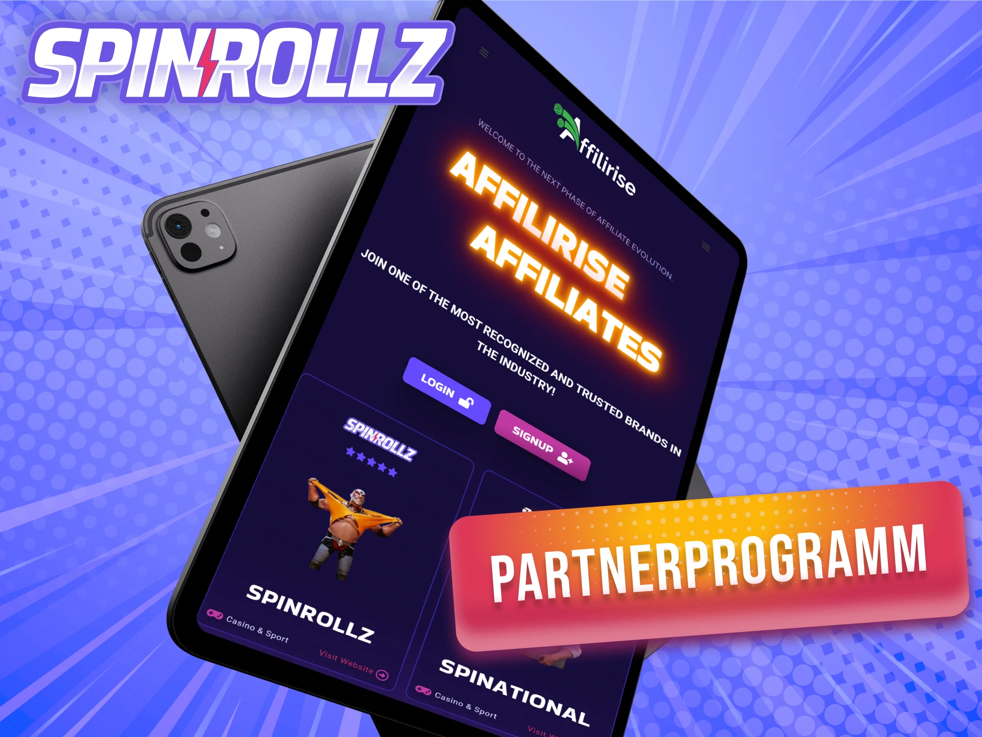 Werde Teil vom Spinrollz Partnerprogramm und profitiere von Kooperationen.