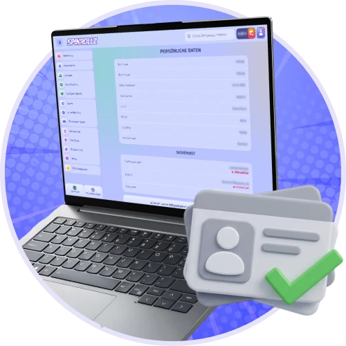 Schließe die blitzschnelle Verifizierung bei Spinrollz für schnelle Auszahlungen ab.