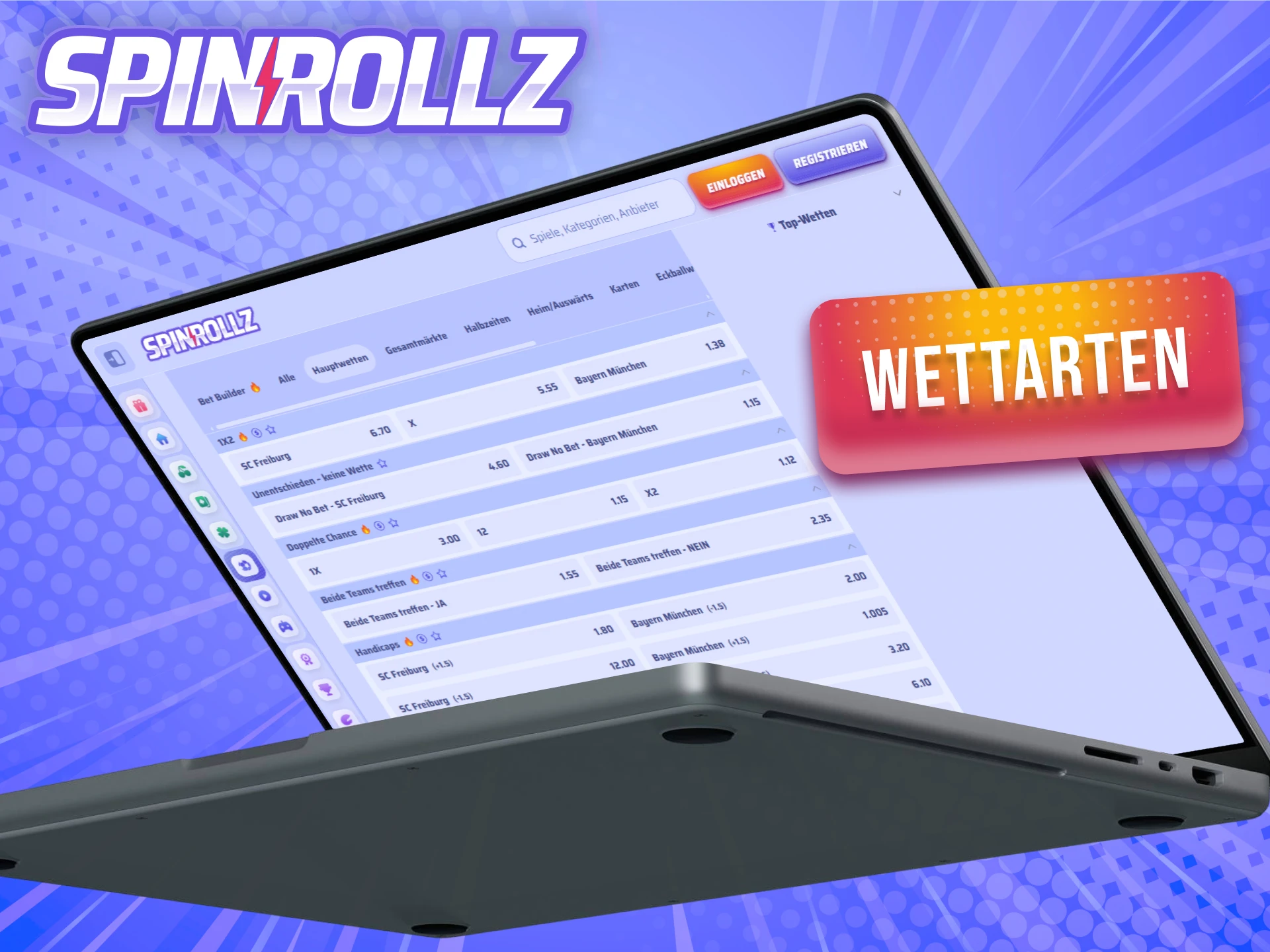 Entdecke verschiedene Wettarten bei Spinrollz für deine persönliche Strategie.