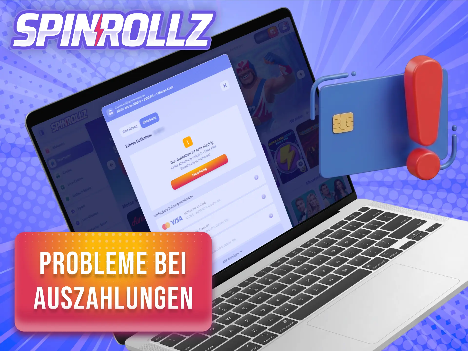 Löse typische Probleme und Verzögerungen bei deiner Auszahlung auf Spinrollz.
