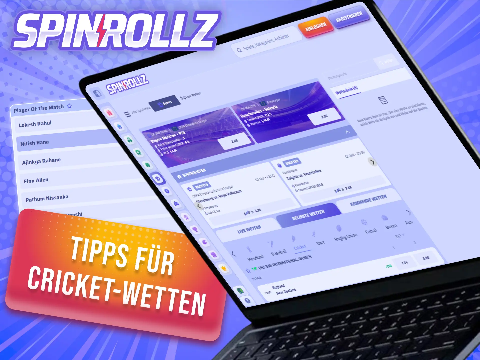 Maximiere deine Gewinnchancen bei Cricket Wetten durch hilfreiche Strategien bei Spinrollz.
