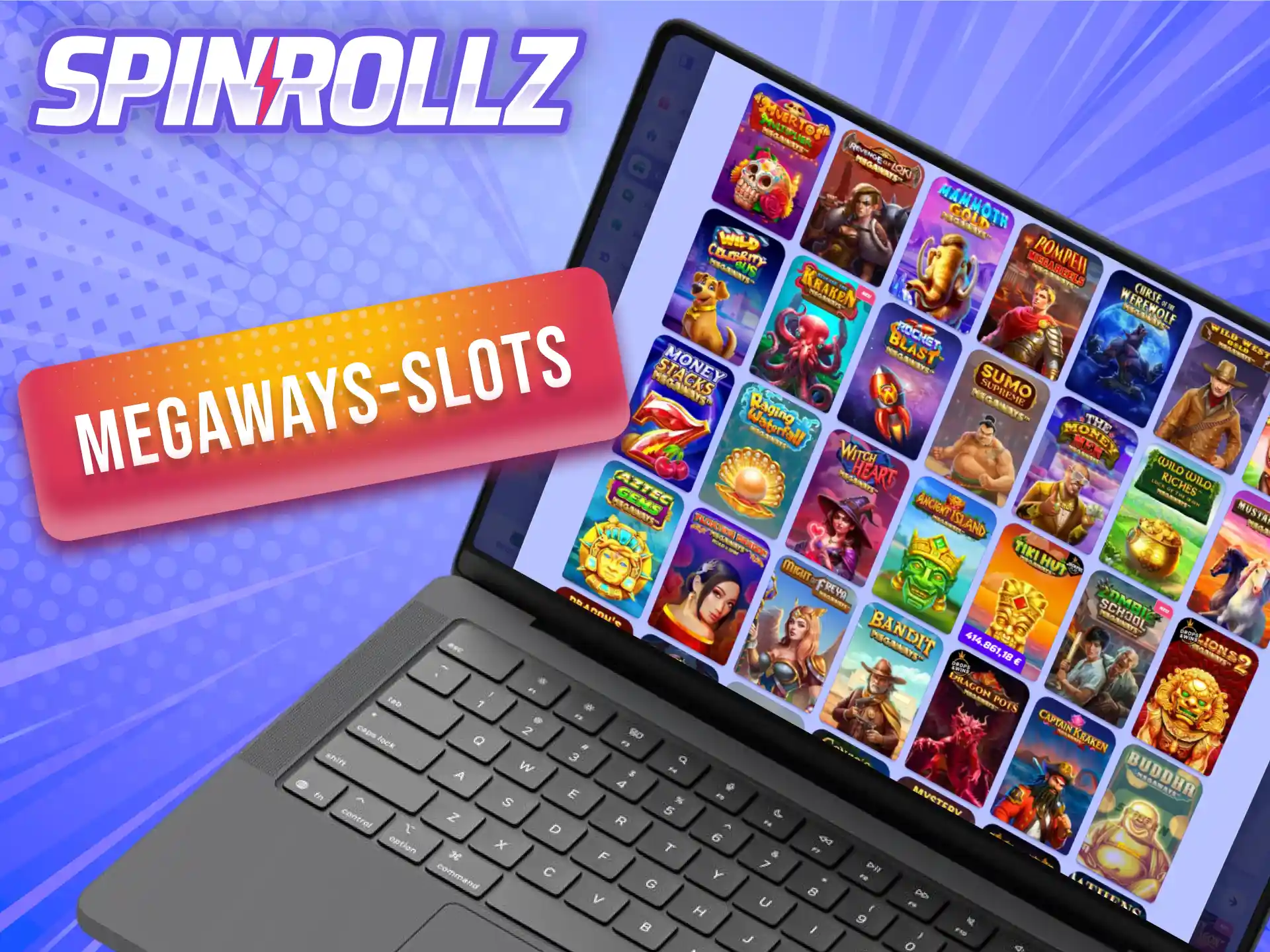 Nutze tausende Gewinnwege auf den dynamischen Megaways-Slots im Spinrollz Casino.