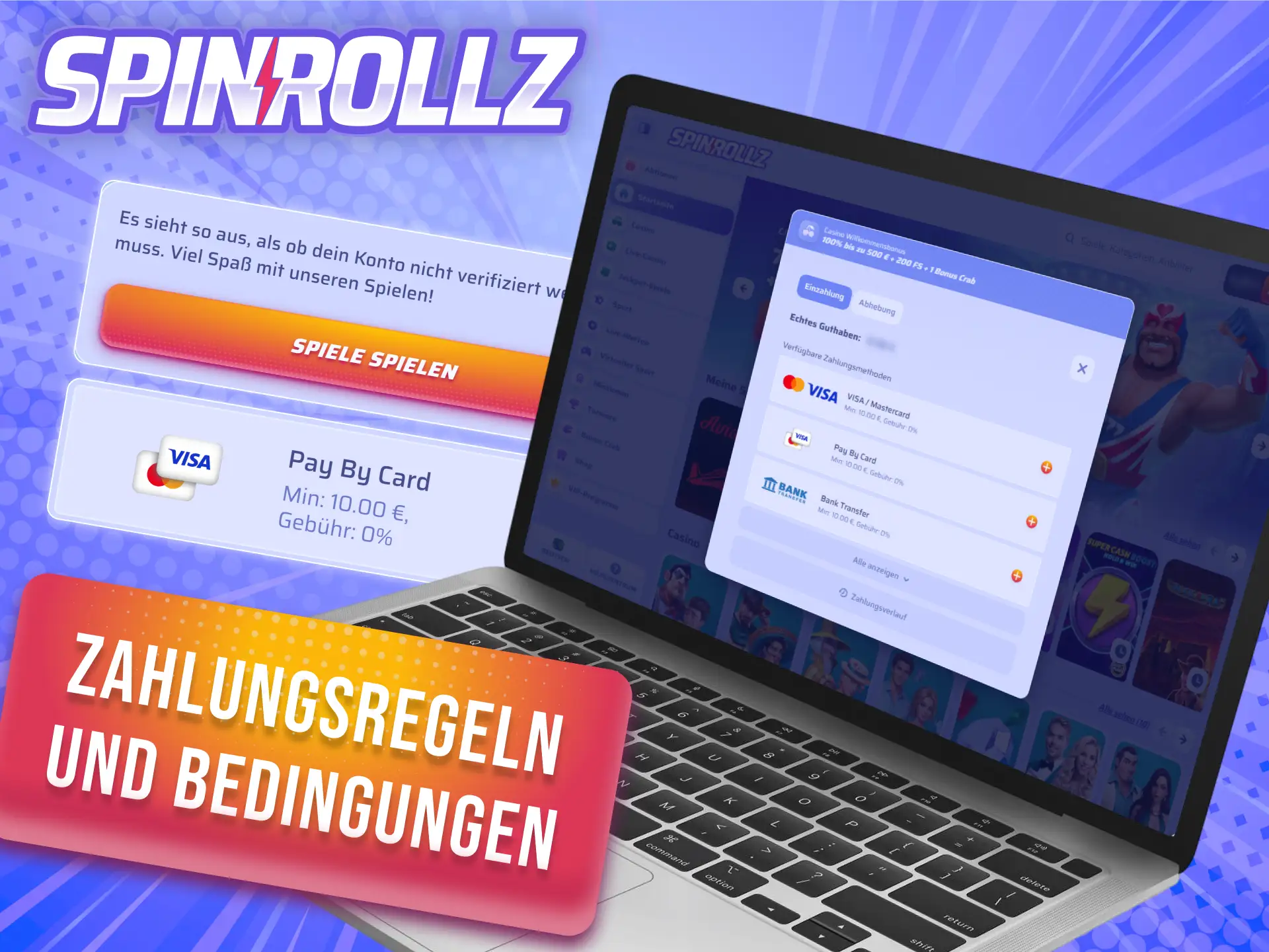 Beachte die offiziellen Regeln und Bedingungen für jede Zahlung bei Spinrollz.